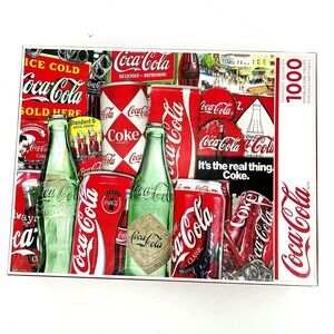 Springbok Coca-Cola 1000 Piece Jigsaw Puzzle Vintage Collage 24x30 Memorabilia